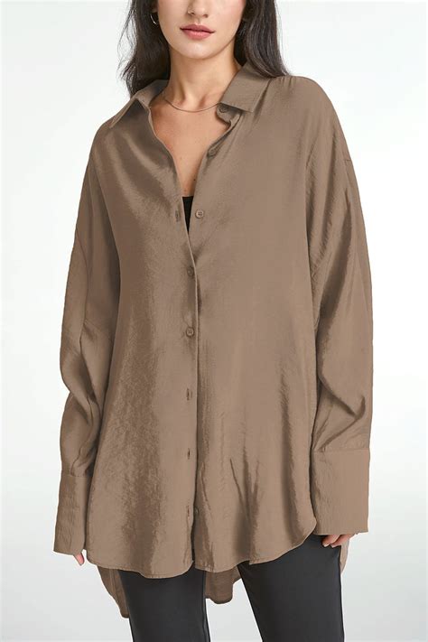 oversized button up shirts for women.